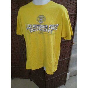 Vintage 90s Lake Superior State University T Shirt LSSU XXL Single Stitch